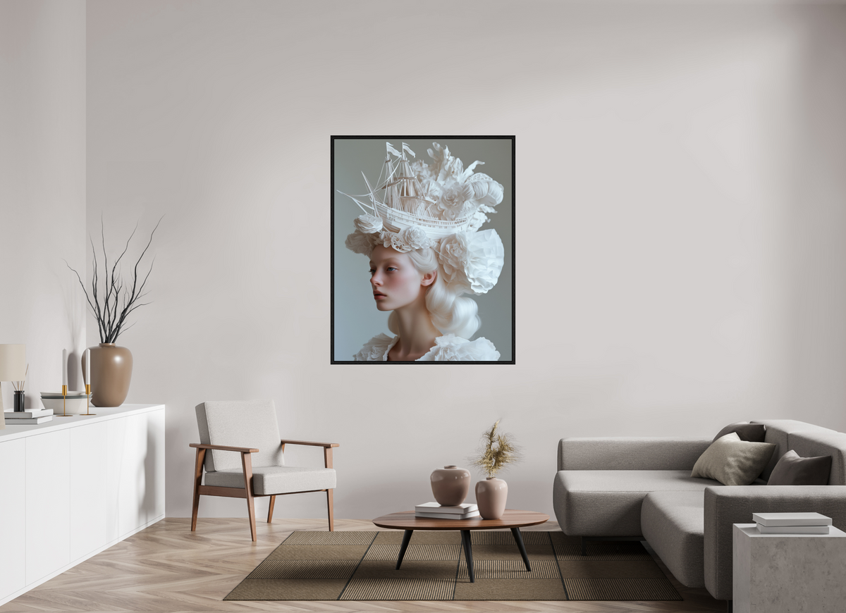 110 x 137,5 cm, Floater Frame Hairdo XX