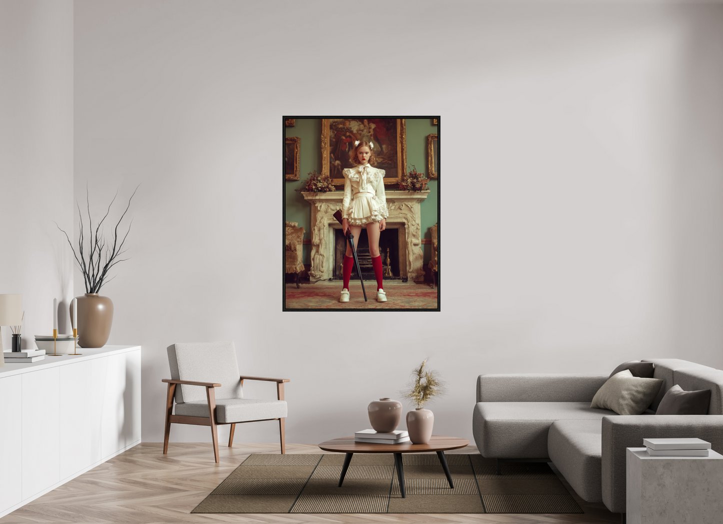 110 x 137,5 cm, Floater Frame Hunting Season IV