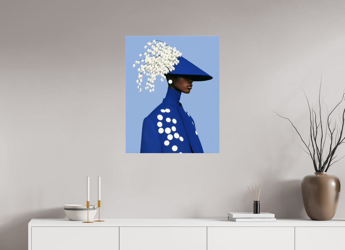 60 x 75 cm, Photo Print Under Acrylic Glass Matisse Fashion XIX