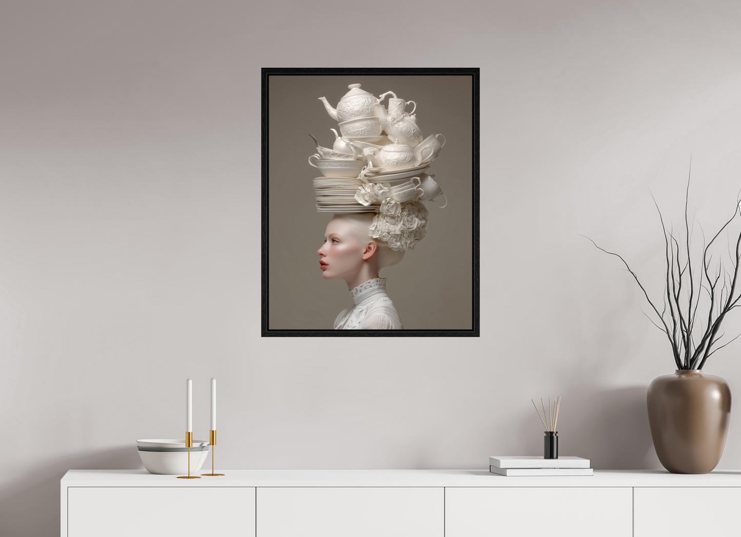 60 x 75 cm, Floater Frame Hairdo V