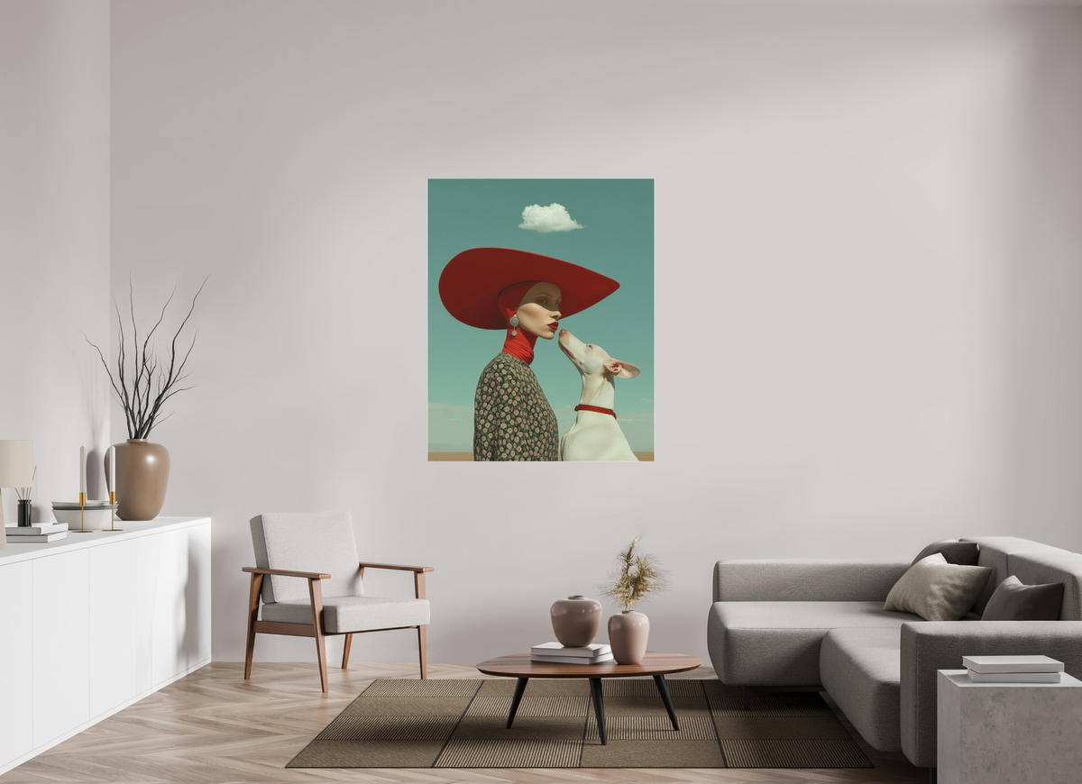 110 x 137,5 cm, Photo Print Under Acrylic Glass Red Horizon VII