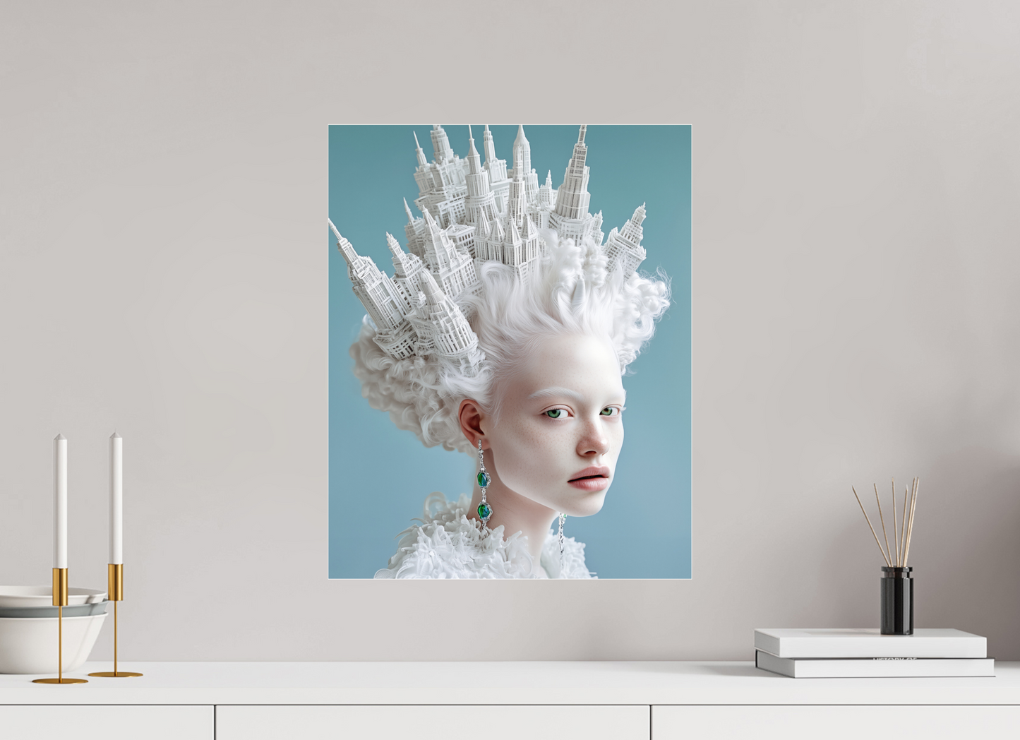 40 x 50 cm, Photo Print Under Acrylic Glass Hairdo XII