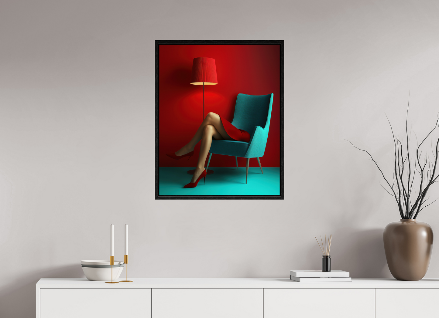 60 x 75 cm, Floater Frame Legs III