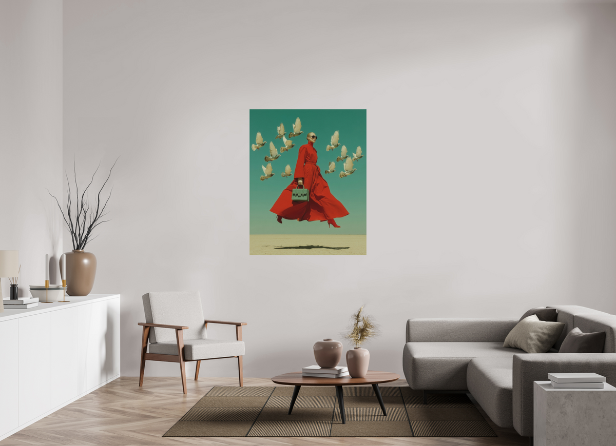 100 x 125 cm, Photo Print On Fuji Crystal DP II Red Horizon XI