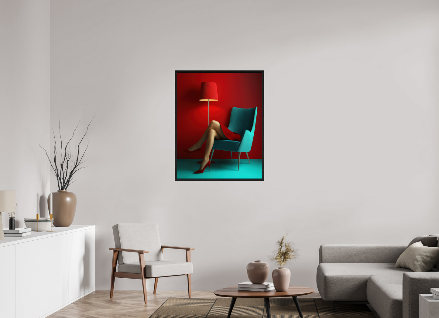 80 x 100 cm, Floater Frame Legs III