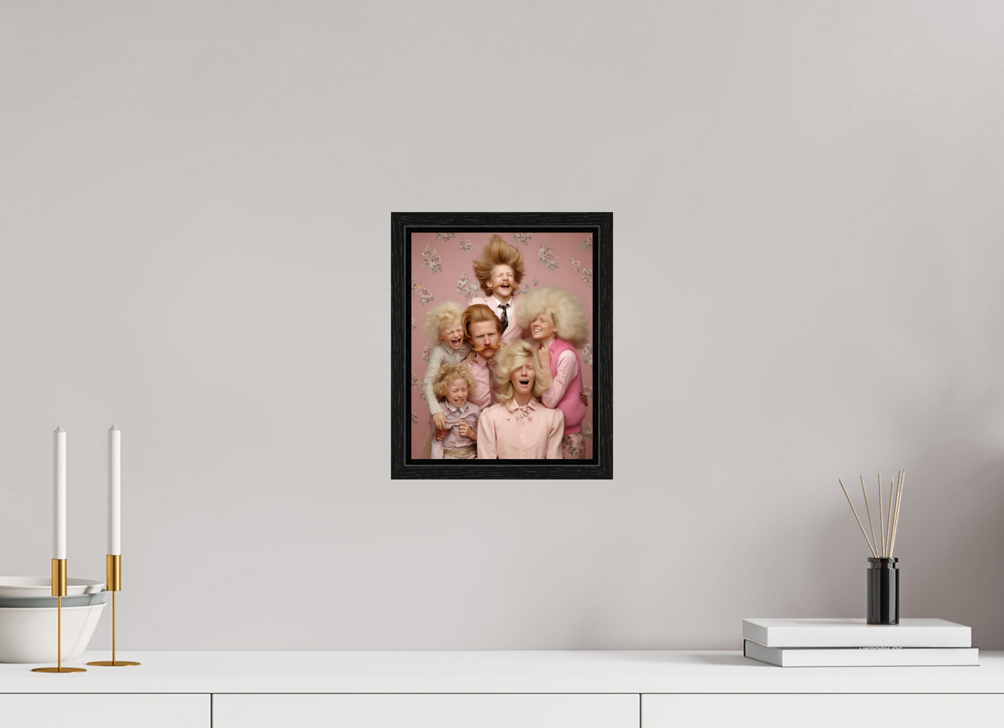 20 x 25 cm, Floater Frame We are family II