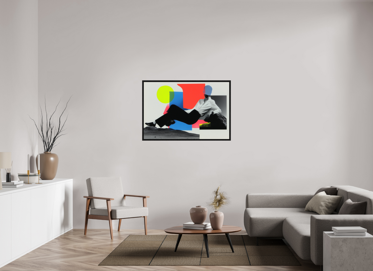 120 x 80 cm, Floater Frame Geometry of Memory II