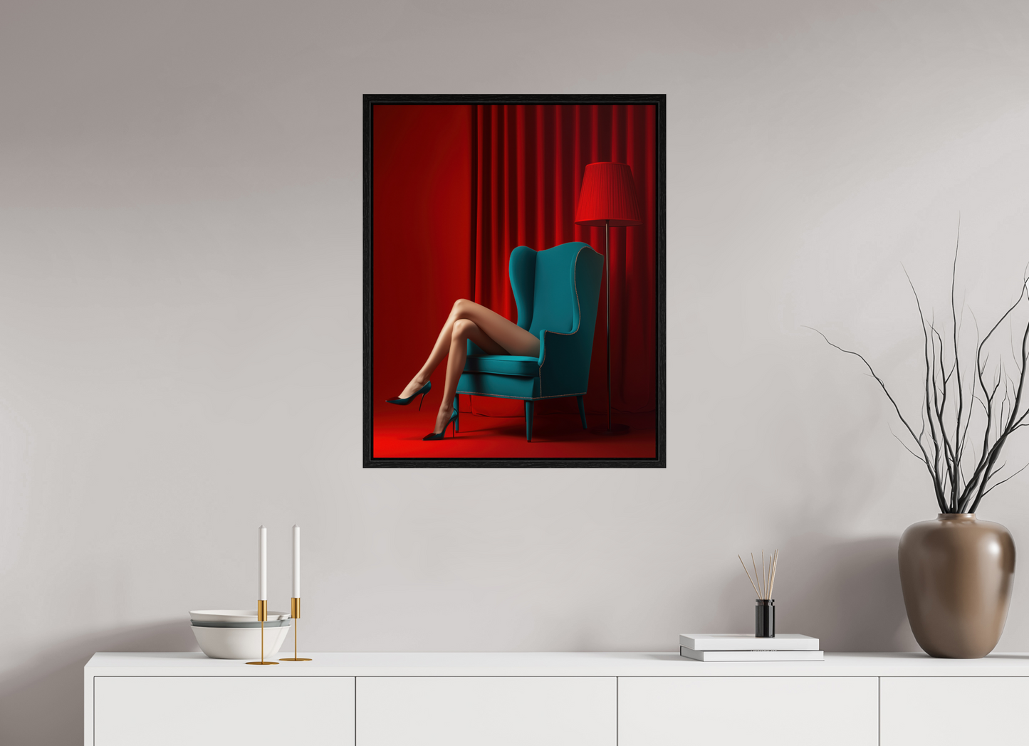 60 x 75 cm, Floater Frame Legs IV