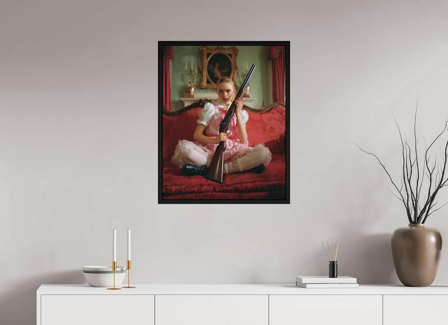 60 x 75 cm, Floater Frame Hunting Season V