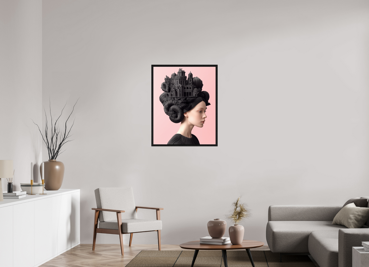 70 x 87,5 cm, Floater Frame Hairdo IXX