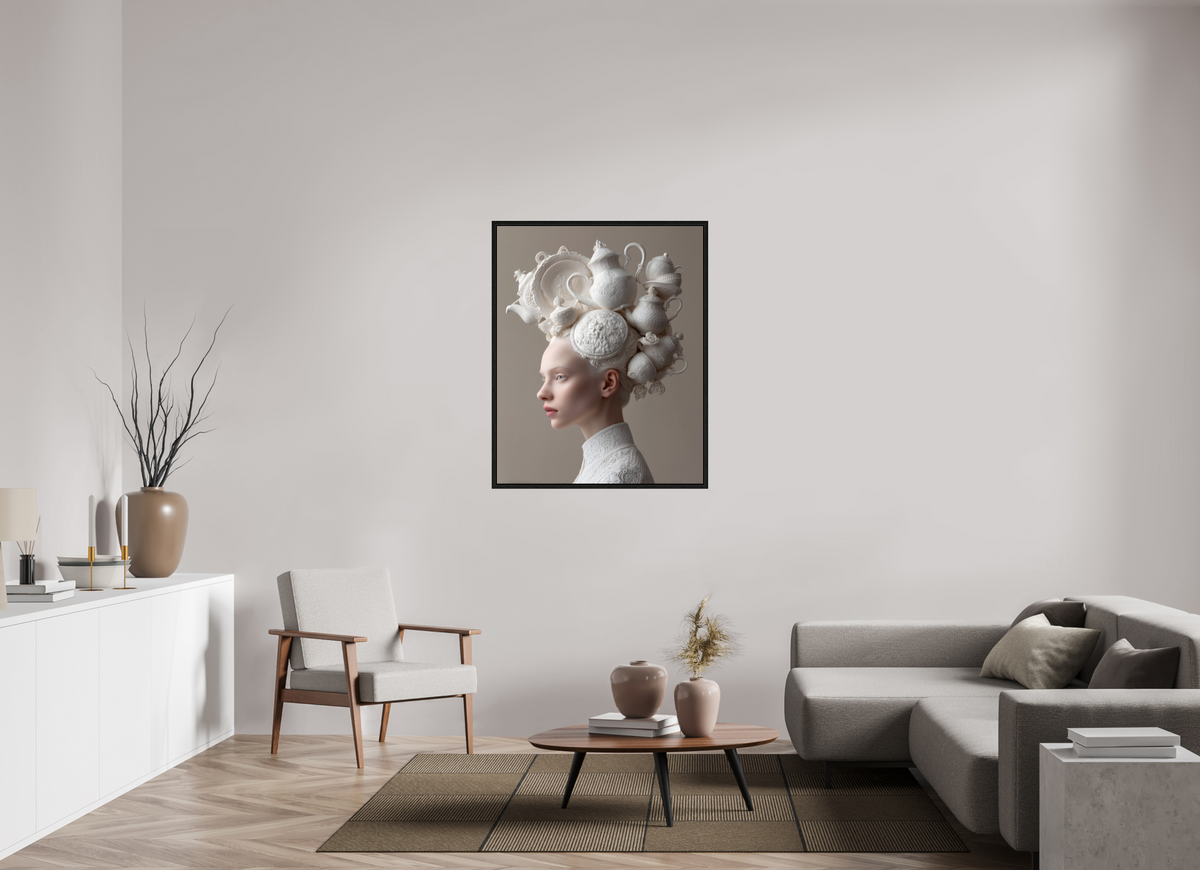 90 x 112,5 cm, Floater Frame Hairdo VII