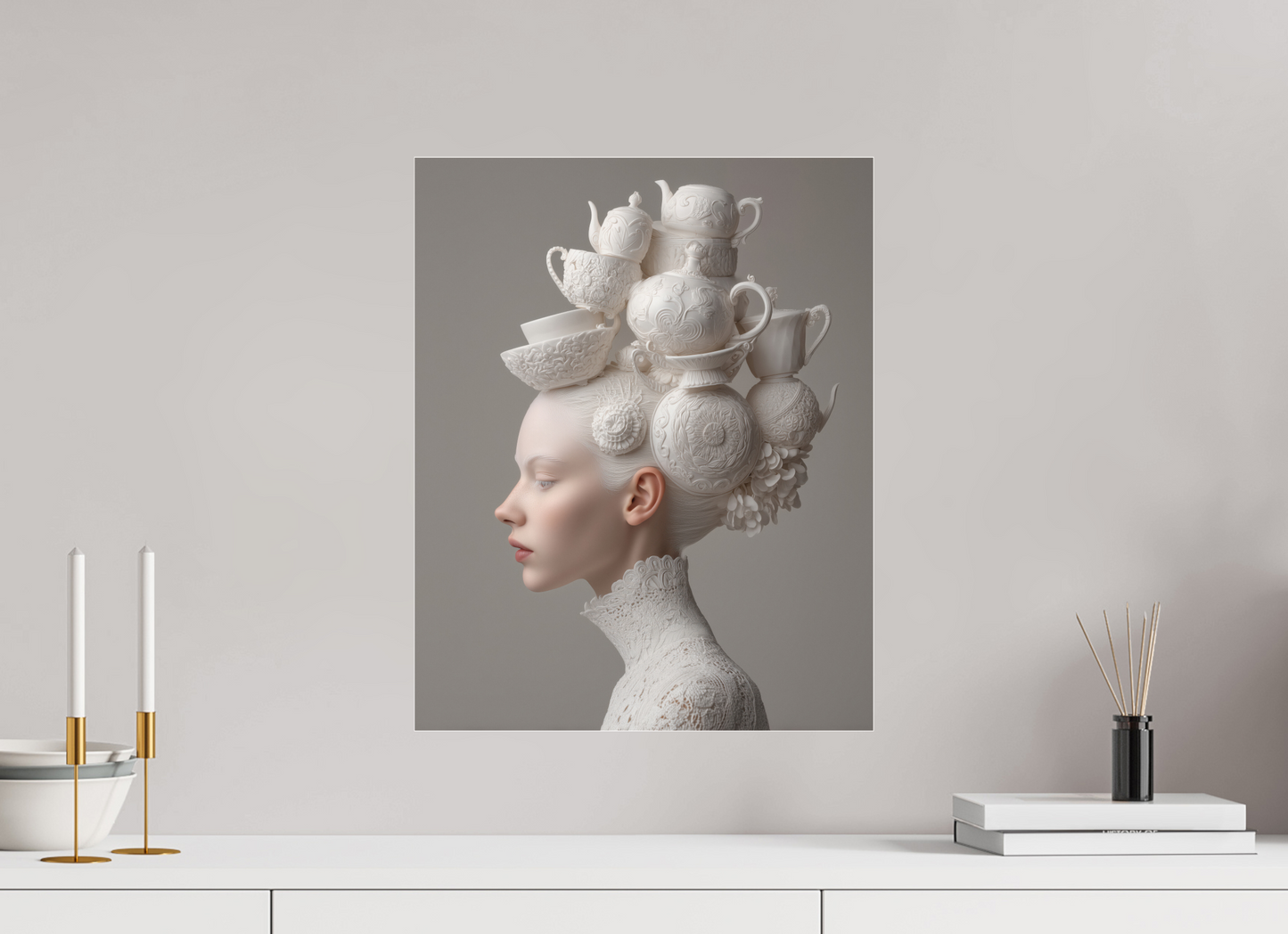 40 x 50 cm, Photo Print Under Acrylic Glass Hairdo II