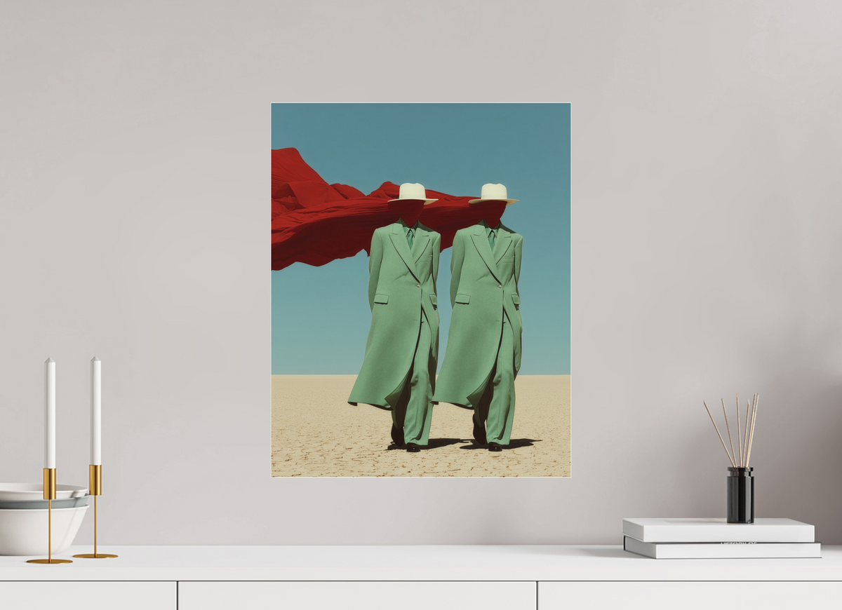 40 x 50 cm, Photo Print Under Acrylic Glass Red Horizon XIII