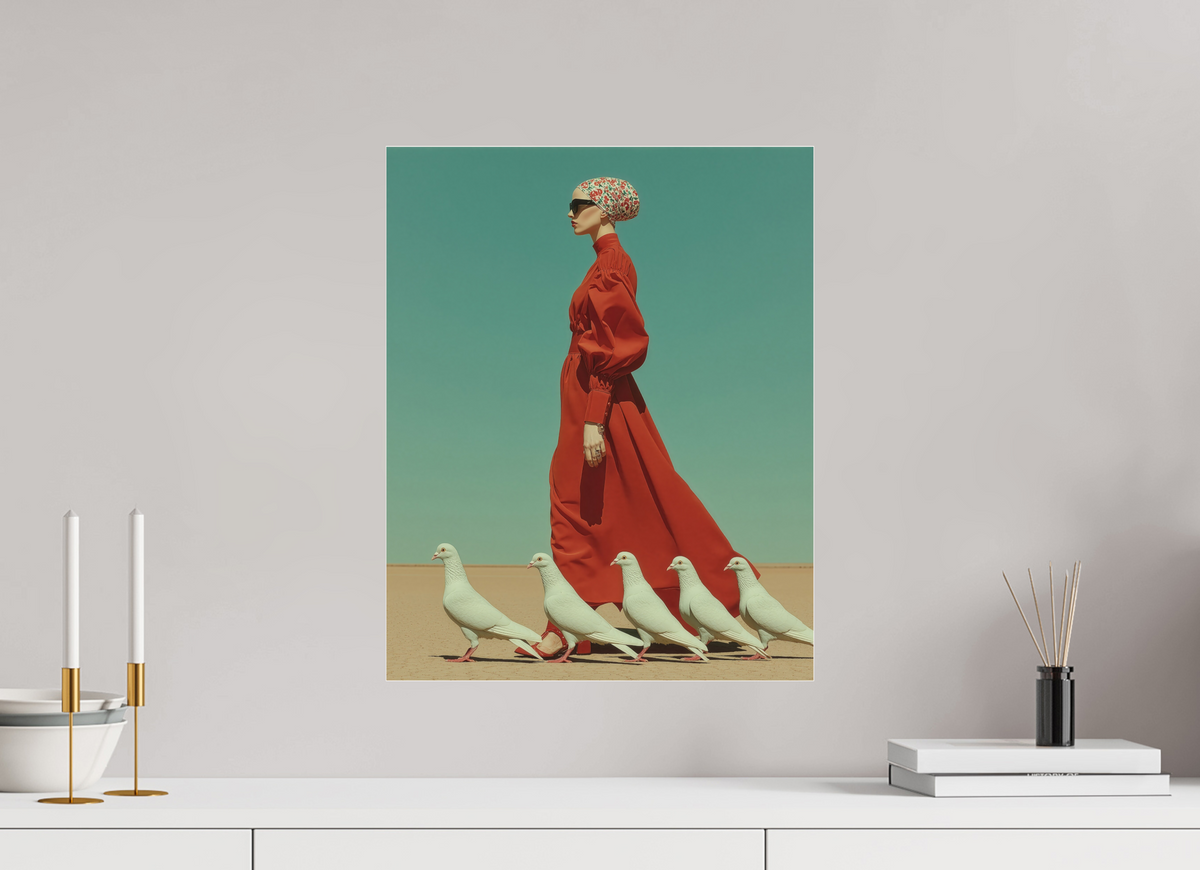 40 x 50 cm, Photo Print Under Acrylic Glass Red Horizon XV