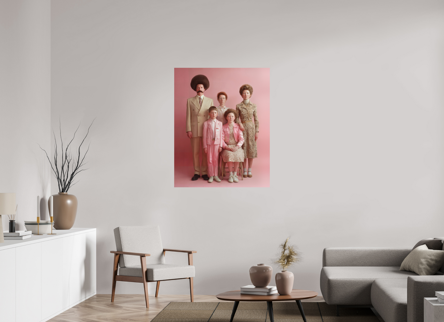 90 x 112,5 cm, Photo Print On Fuji Crystal DP II We are family V