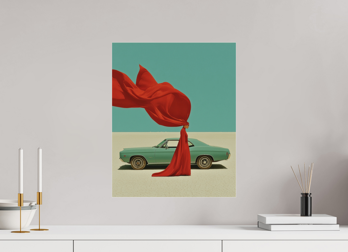 40 x 50 cm, Photo Print Under Acrylic Glass Red Horizon IV
