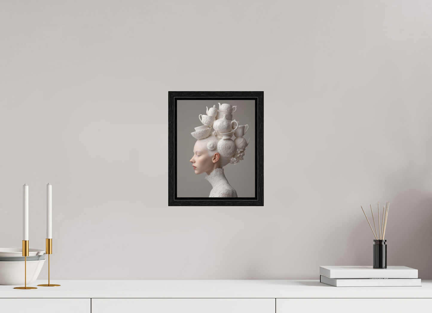 20 x 25 cm, Floater Frame Hairdo II