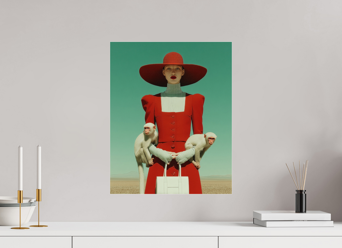 40 x 50 cm, Photo Print Under Acrylic Glass Red Horizon III