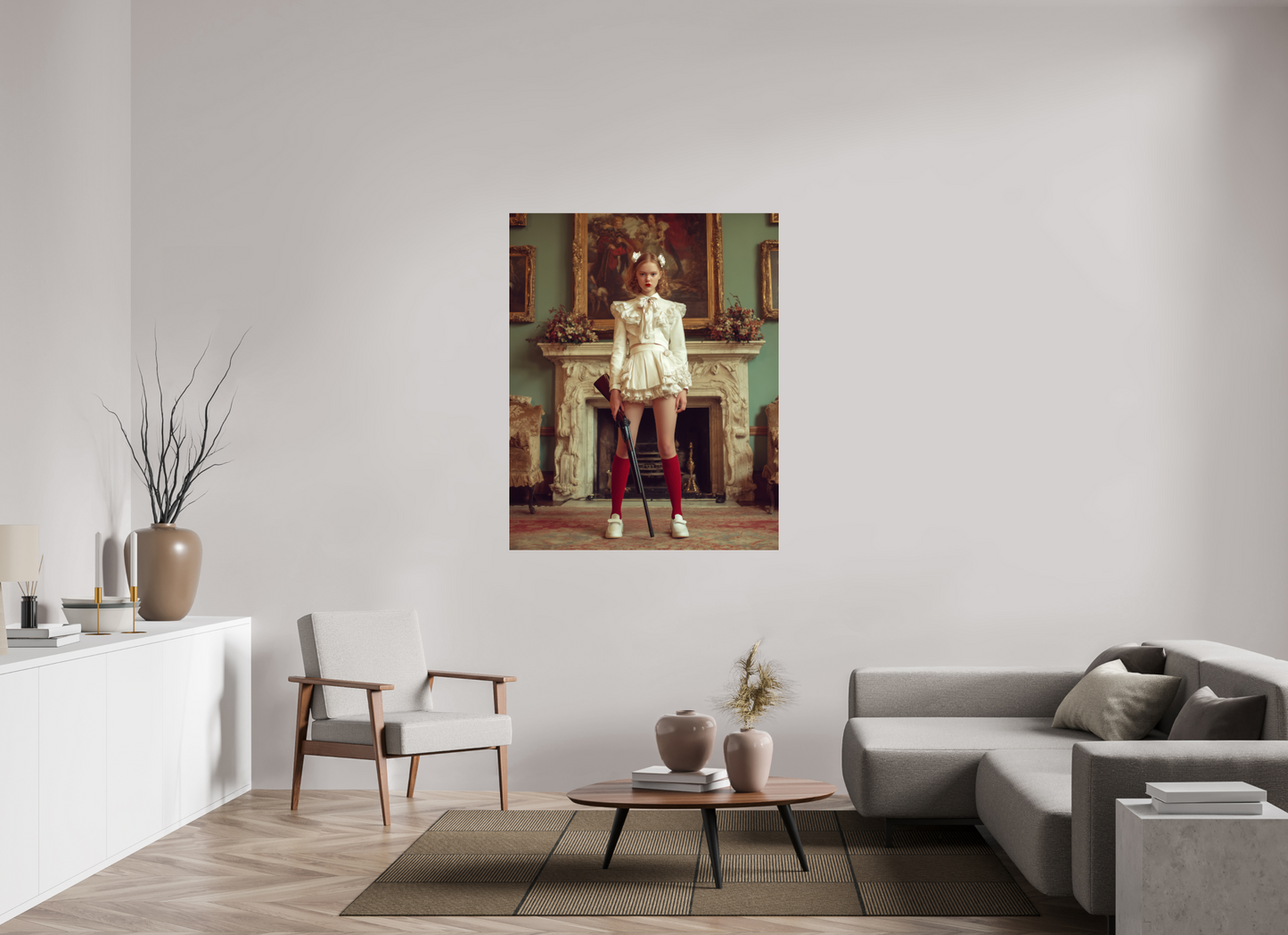 110 x 137,5 cm, Photo Print Under Acrylic Glass Hunting Season IV