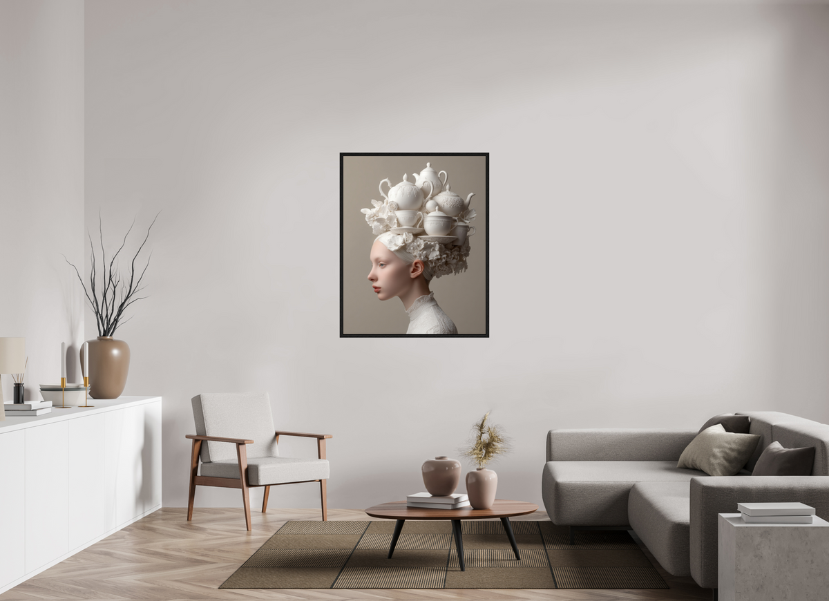 90 x 112,5 cm, Floater Frame Hairdo III