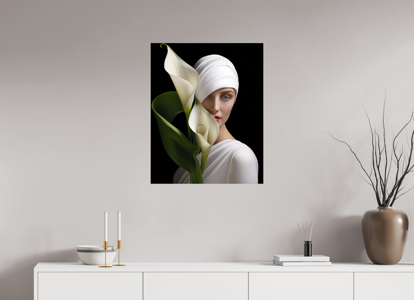 60 x 75 cm, Photo Print Under Acrylic Glass Calla III