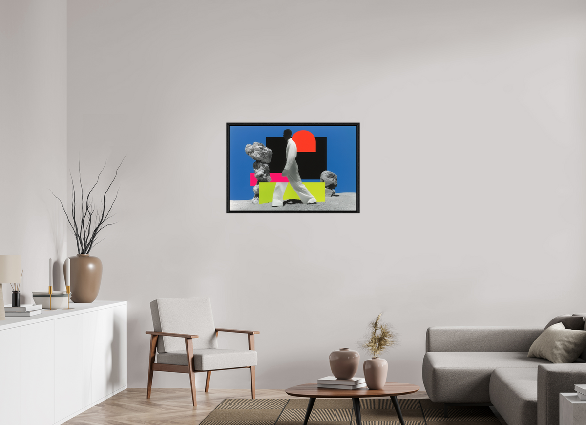 90 x 60 cm, Floater Frame Geometry of Memory I