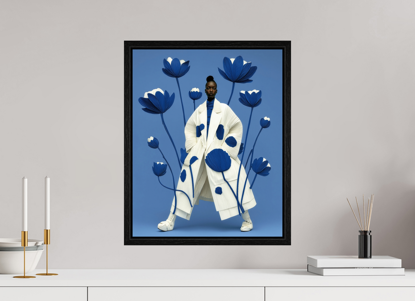 40 x 50 cm, Floater Frame Matisse Fashion IV