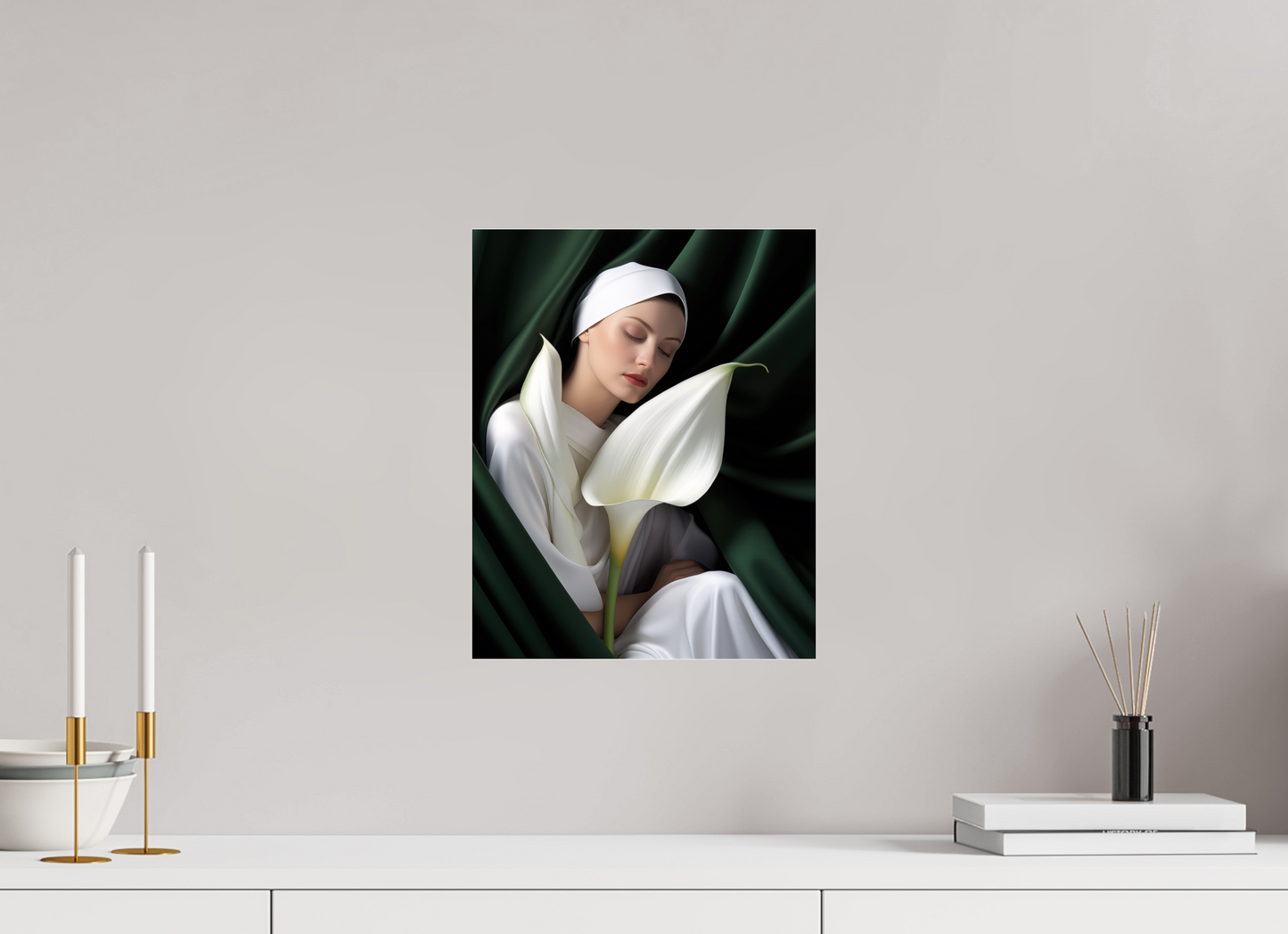 30 x 37,5 cm, Photo Print Under Acrylic Glass Calla XII