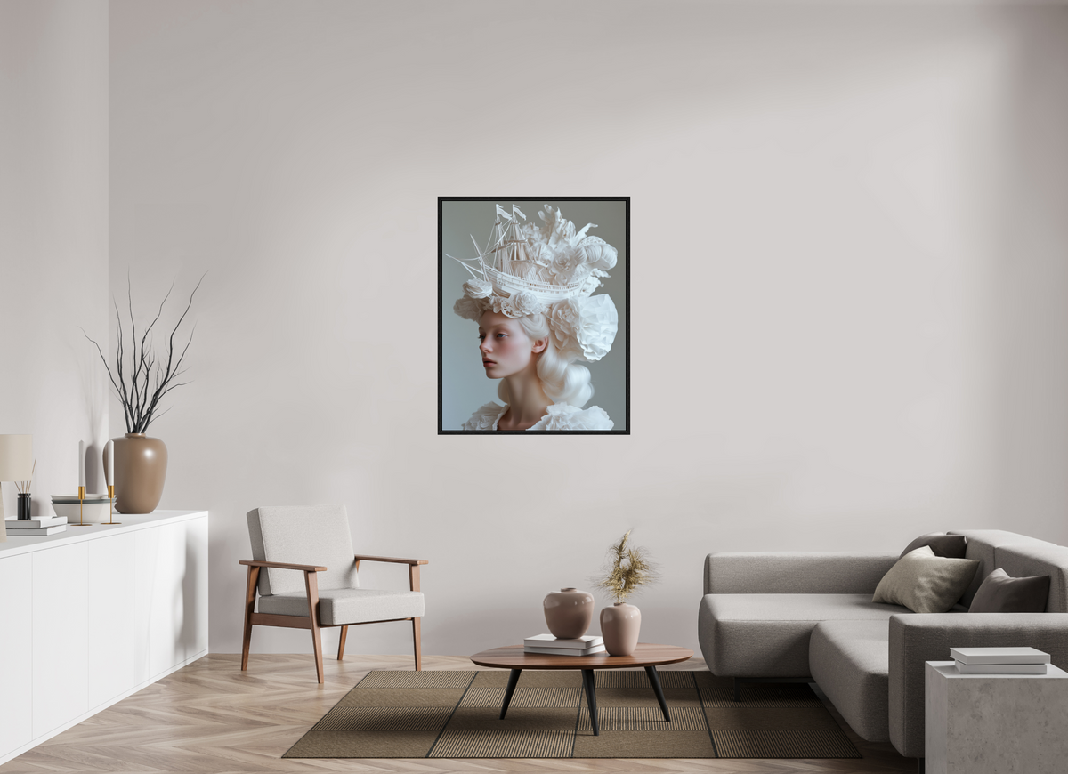 90 x 112,5 cm, Floater Frame Hairdo XX
