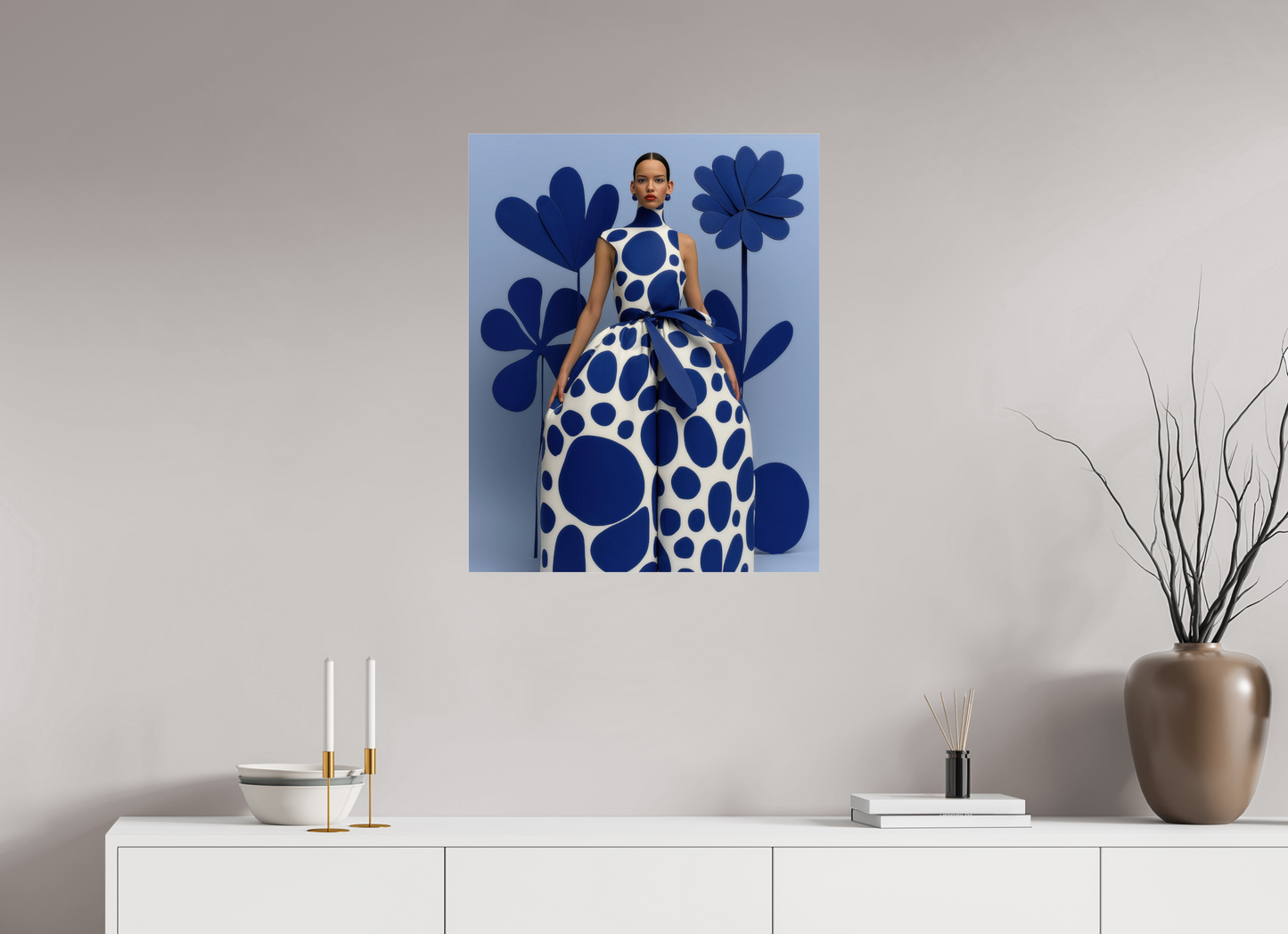 60 x 75 cm, Photo Print Under Acrylic Glass Matisse Fashion V