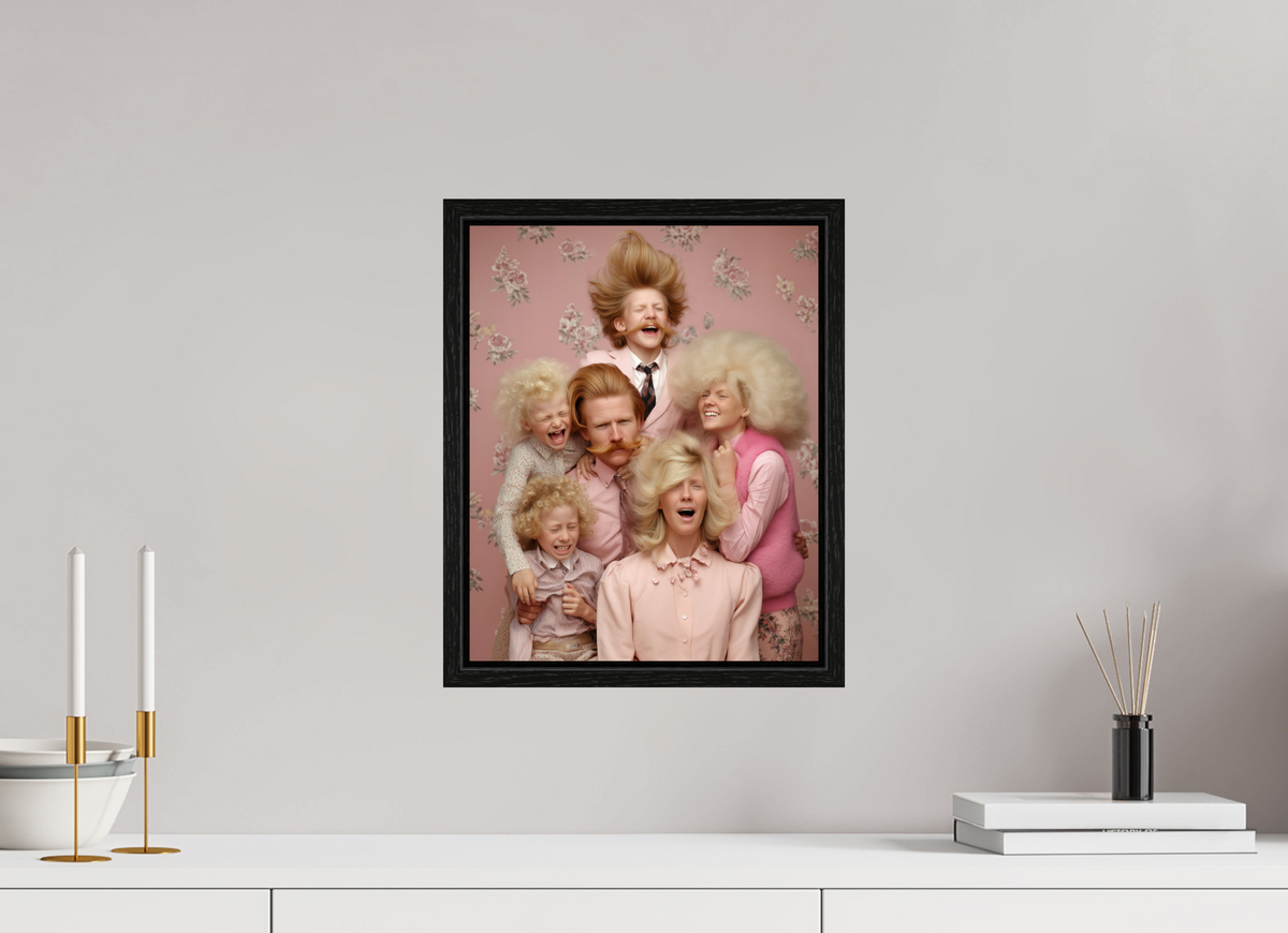 30 x 37,5 cm, Floater Frame We are family II
