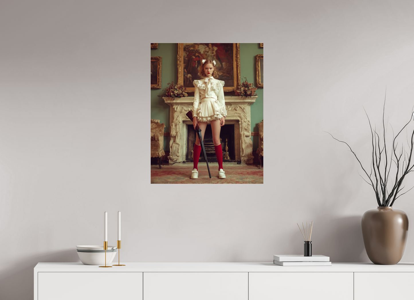 60 x 75 cm, Photo Print Under Acrylic Glass Hunting Season IV