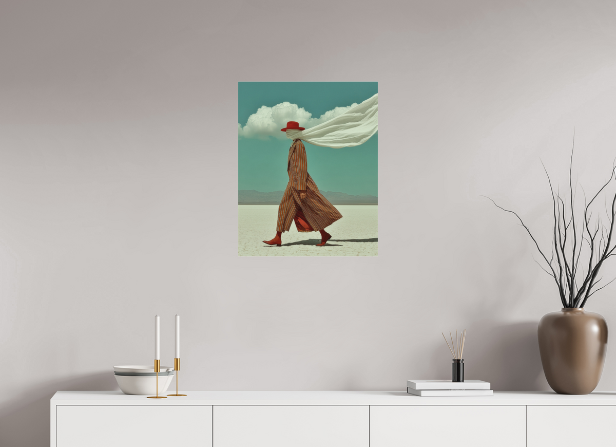 50 x 62,5 cm, Photo Print Under Acrylic Glass Red Horizon V