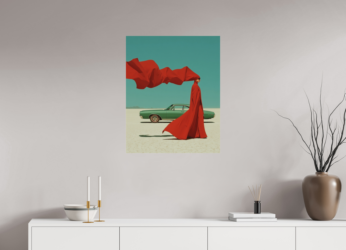 60 x 75 cm, Photo Print Under Acrylic Glass Red Horizon XVI
