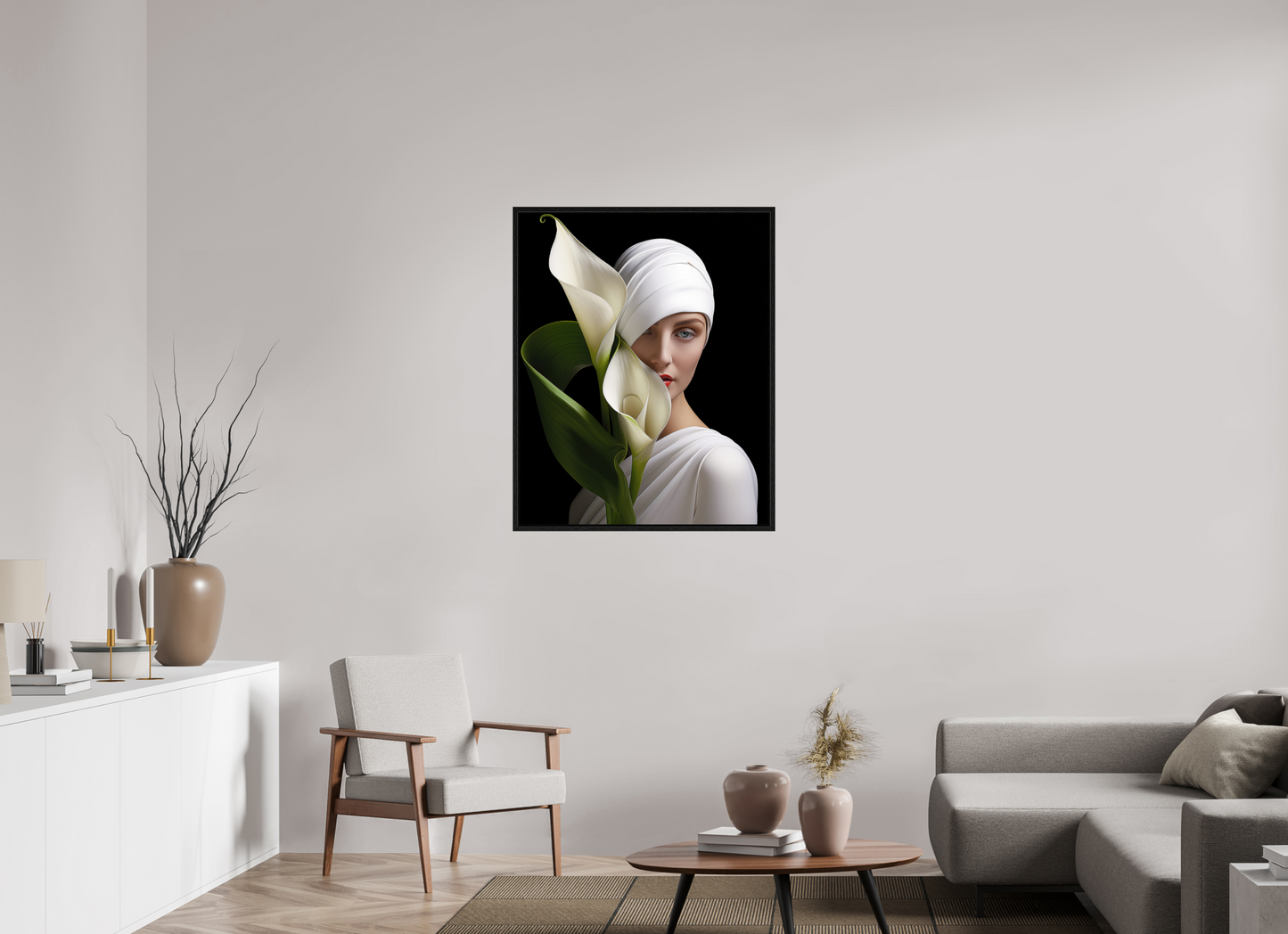 80 x 100 cm, Floater Frame Calla III