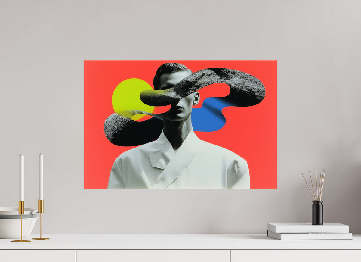 60 x 40 cm, Photo Print Under Acrylic Glass Geometry of Memory VII