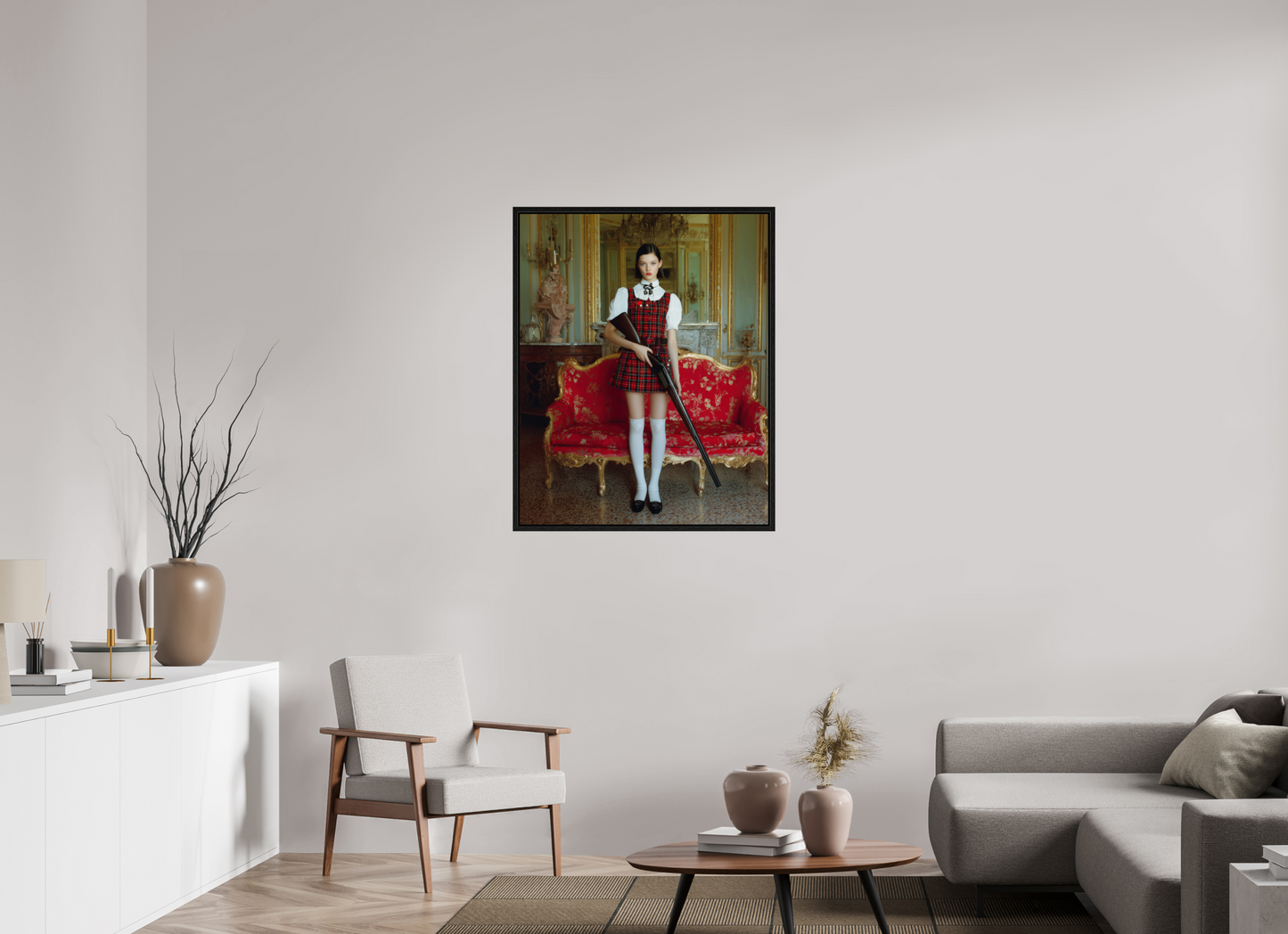 80 x 100 cm, Floater Frame Hunting Season II
