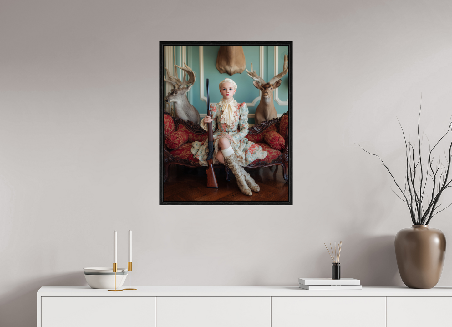 60 x 75 cm, Floater Frame Hunting Season VIII