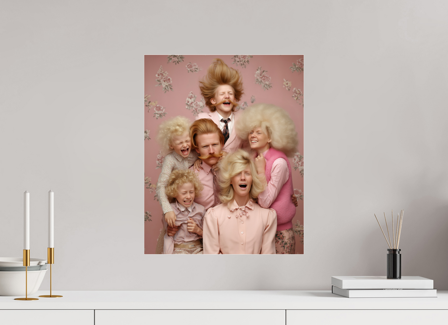 40 x 50 cm, Photo Print Under Acrylic Glass We are family II