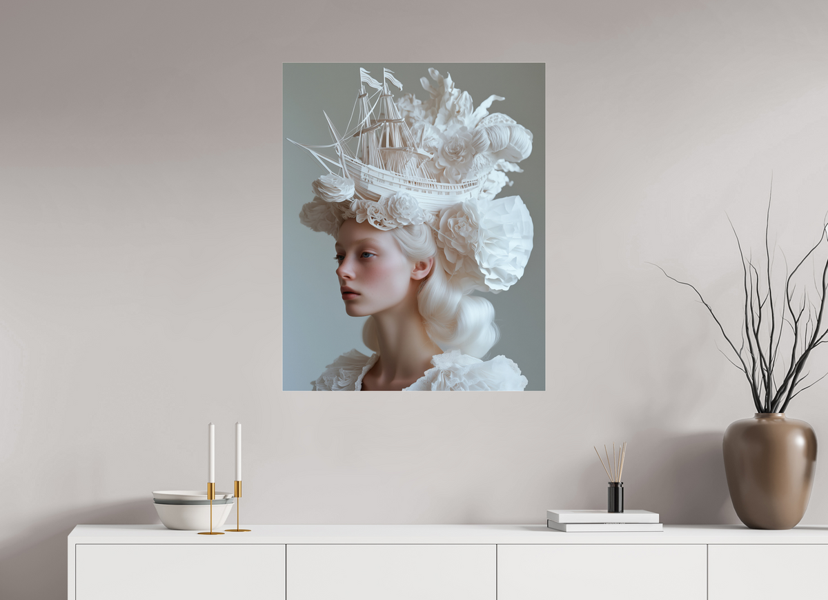 70 x 87,5 cm, Photo Print Under Acrylic Glass Hairdo XX