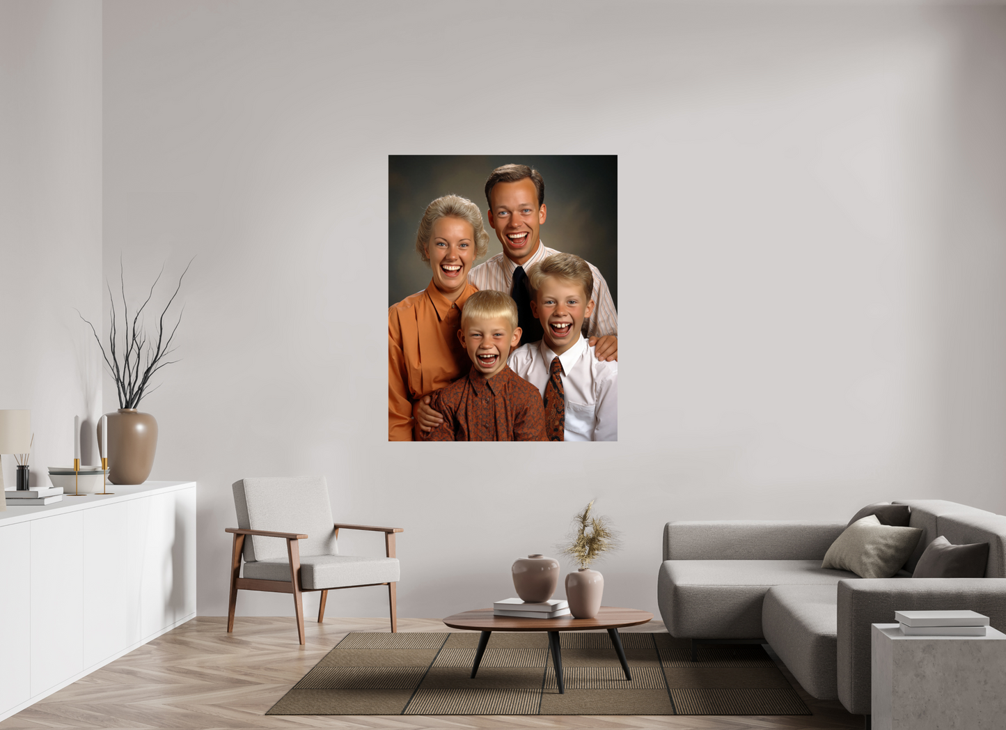 120 x 150 cm, Photo Print On Fuji Crystal DP II We are family VI