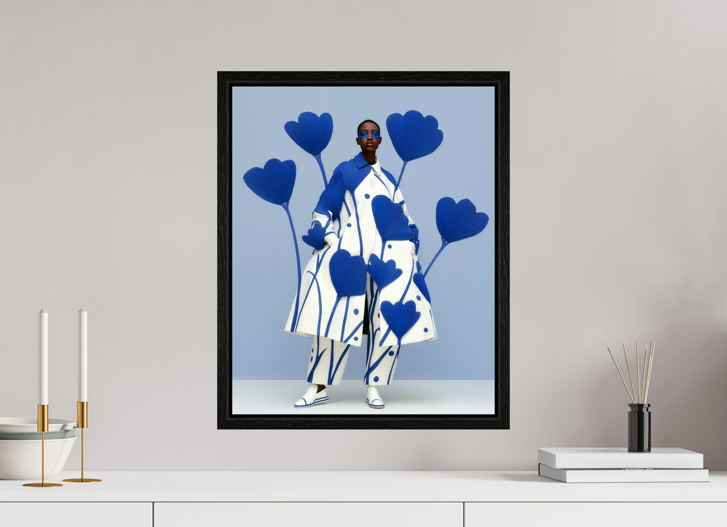 40 x 50 cm, Floater Frame Matisse Fashion XXII