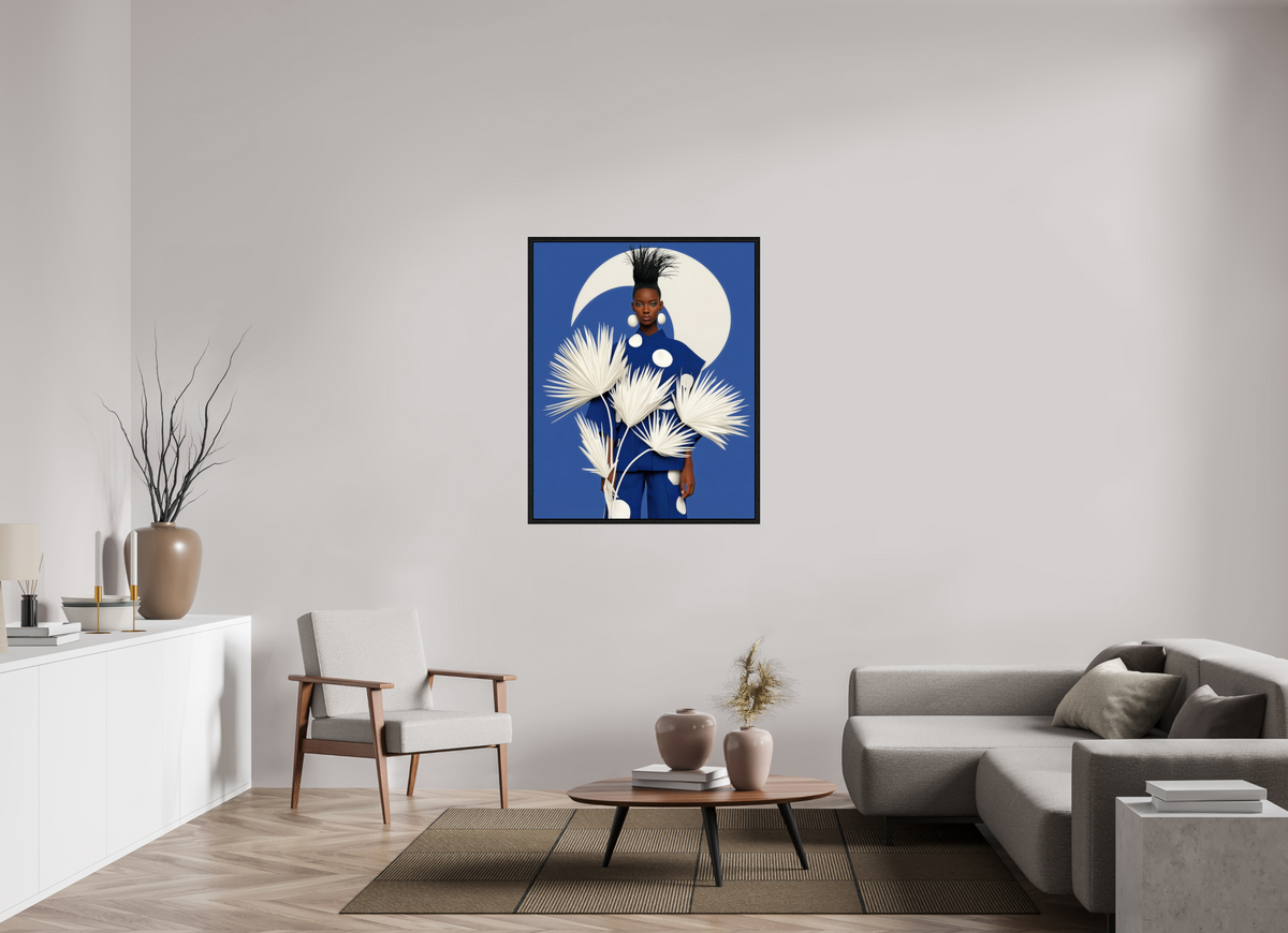90 x 112,5 cm, Floater Frame Matisse Fashion XIV