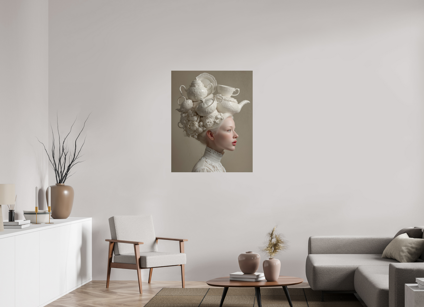 80 x 100 cm, Photo Print Under Acrylic Glass Hairdo I