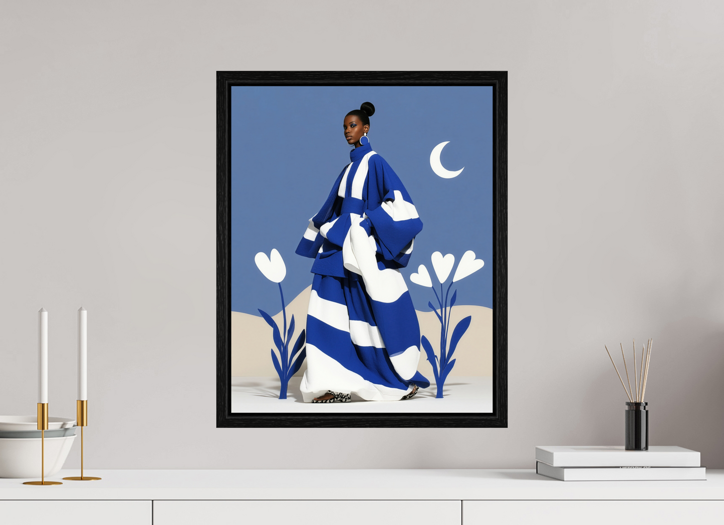 40 x 50 cm, Floater Frame Matisse Fashion II