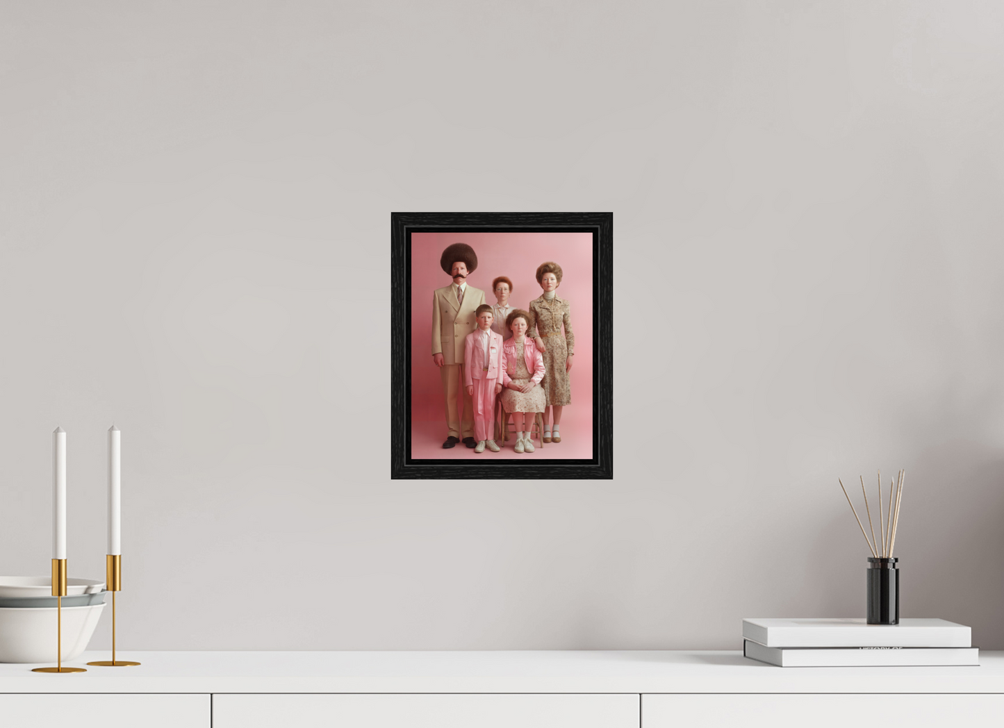20 x 25 cm, Floater Frame We are family V