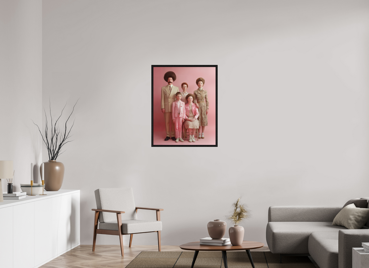 70 x 87,5 cm, Floater Frame We are family V