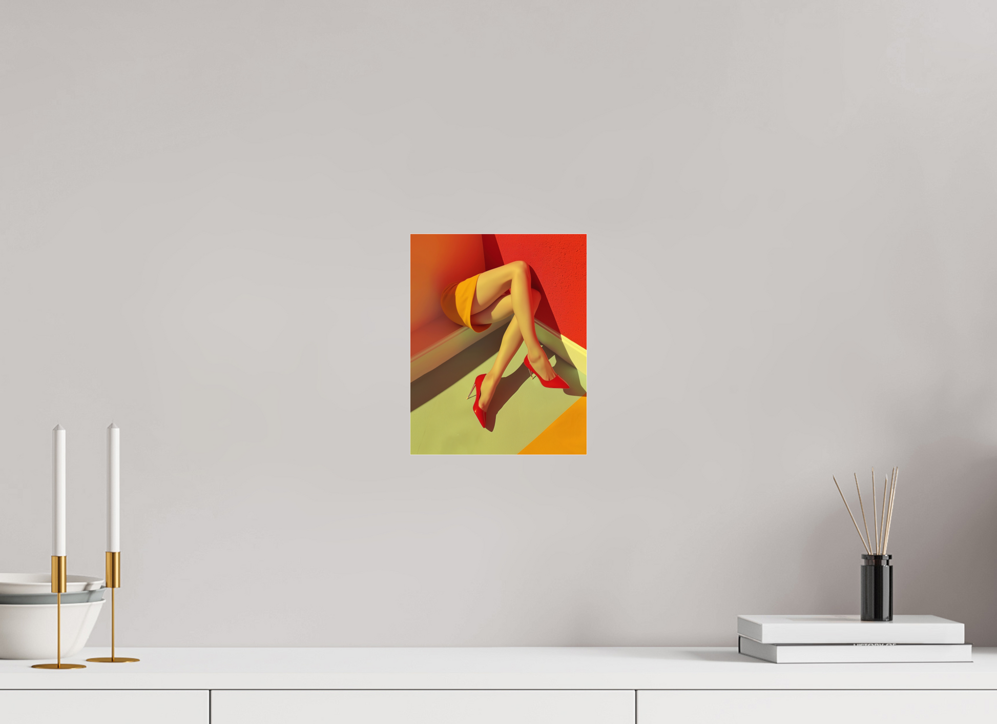 20 x 25 cm, Photo Print Under Acrylic Glass Legs XV