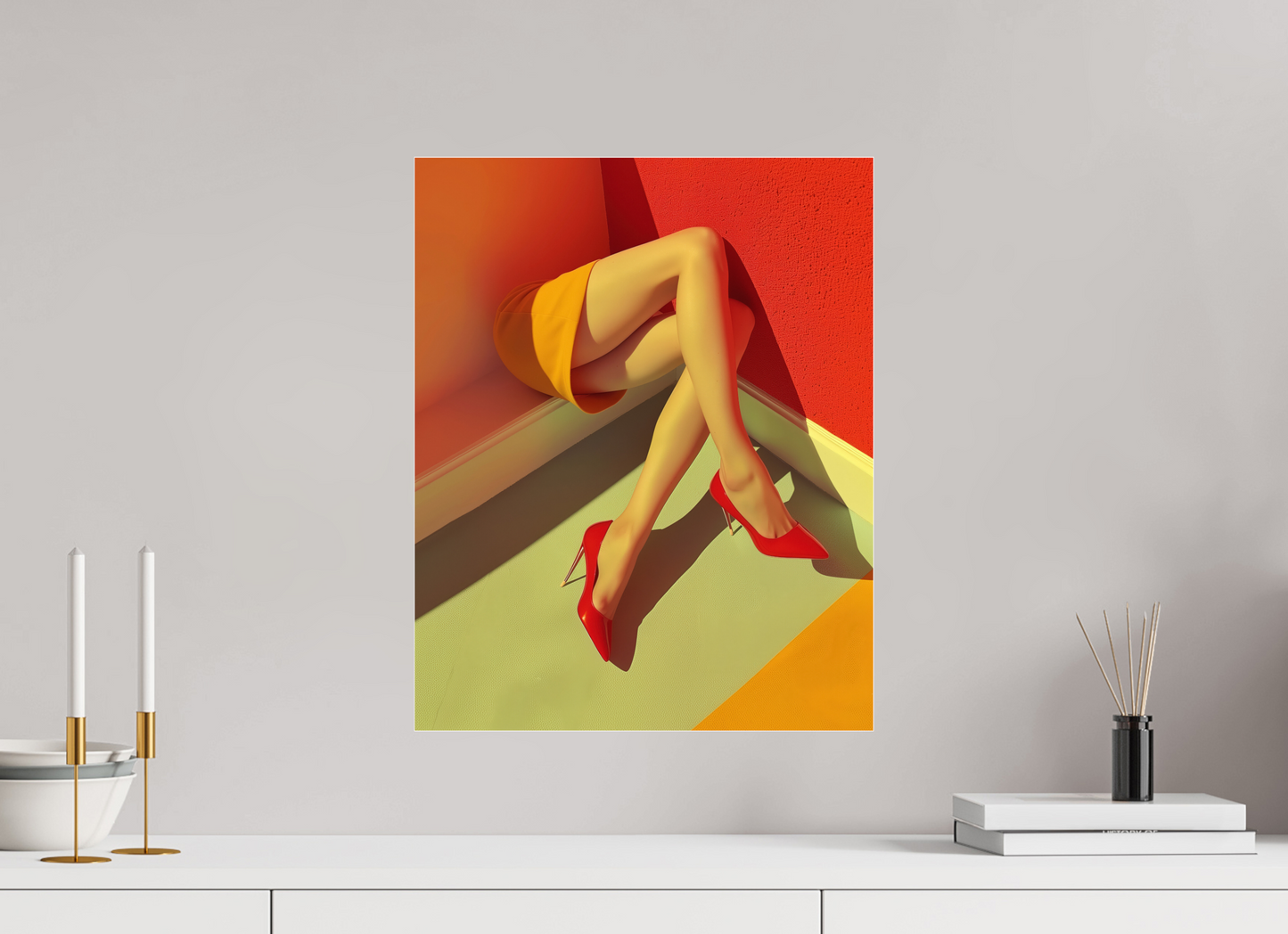 40 x 50 cm, Photo Print Under Acrylic Glass Legs XV