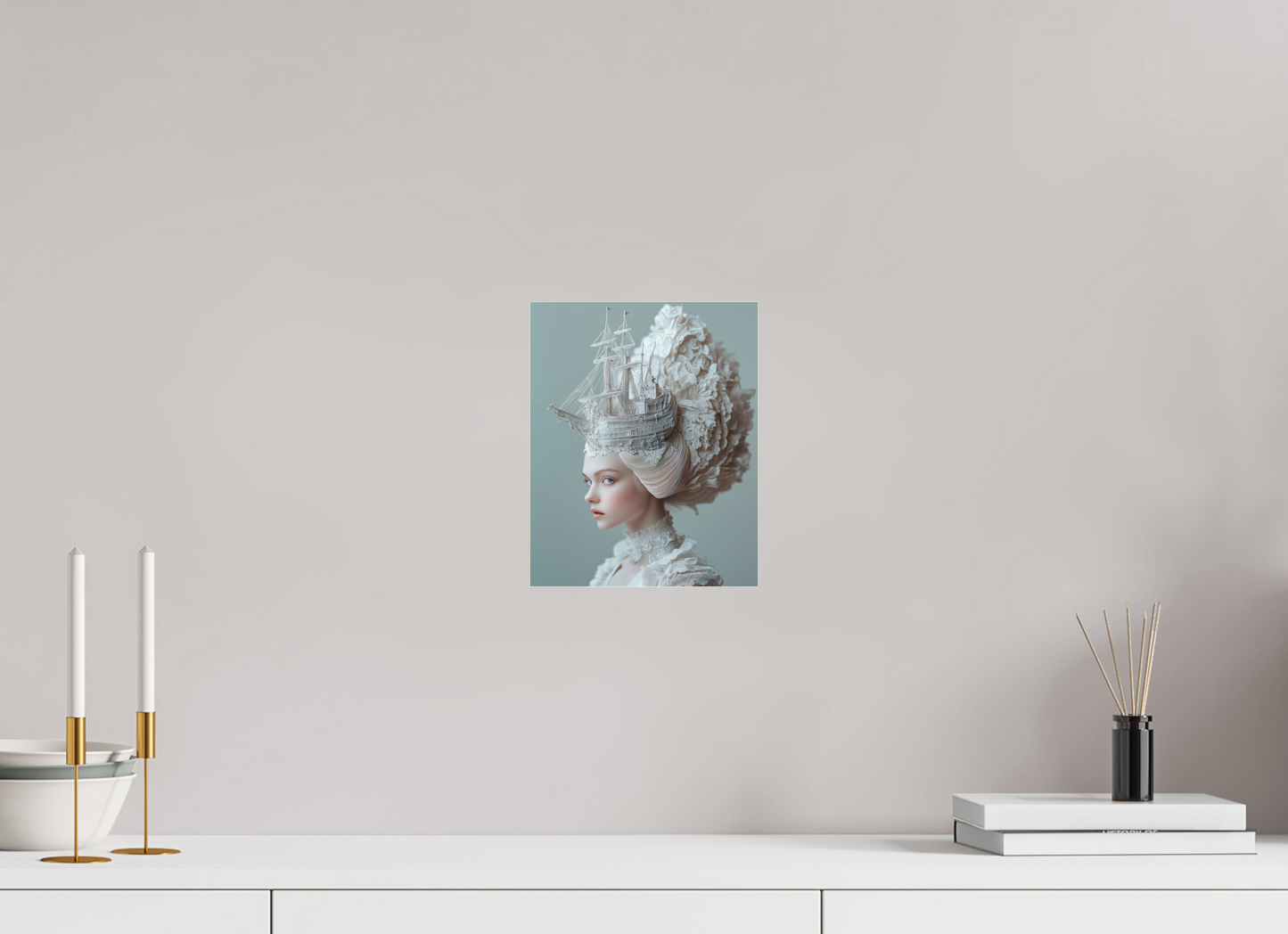20 x 25 cm, Photo Print Under Acrylic Glass Hairdo XVII